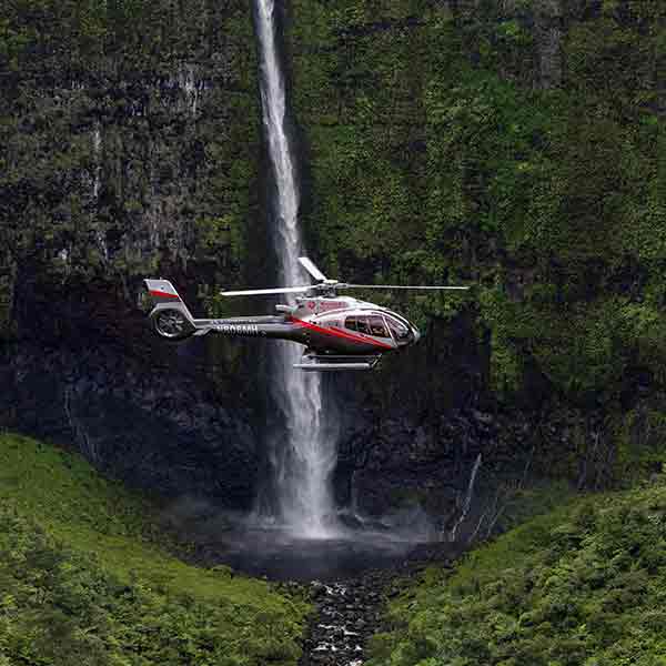 Kauai Waterfall during Helicopter Tour